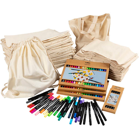 Creative company creativ company materialenset rugzakken en tassen met stiften