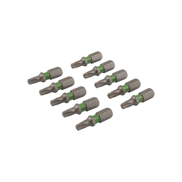 Screw bit 25 mm TX-20 green 10x