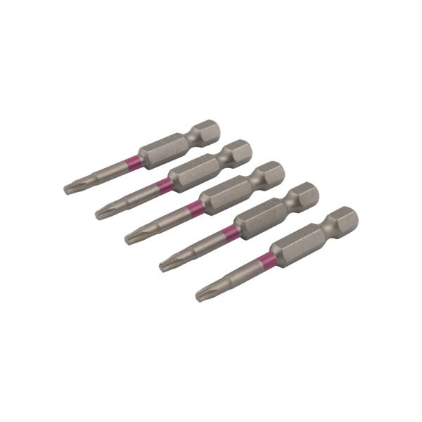 Screw bit 50 mm TX-10 pink 5x