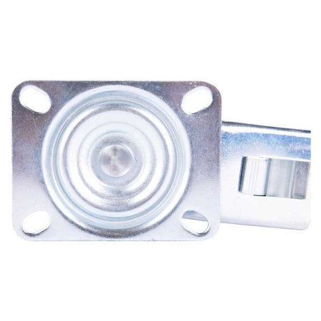Tarsus zwenkwiel + rem 125 mm. blauw