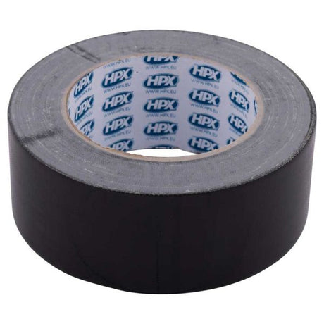 Hpx producten duct tape reparatietape zwart 48mm x 25m