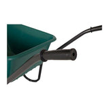 Wheelbarrow plastic green container 85 liters HQ.