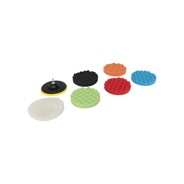 Polishing disc set 7-piece 150 mm.