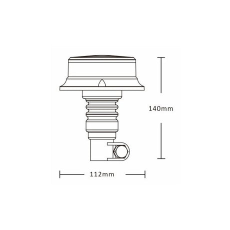 Pic zwaailamp led 12-24v o pro