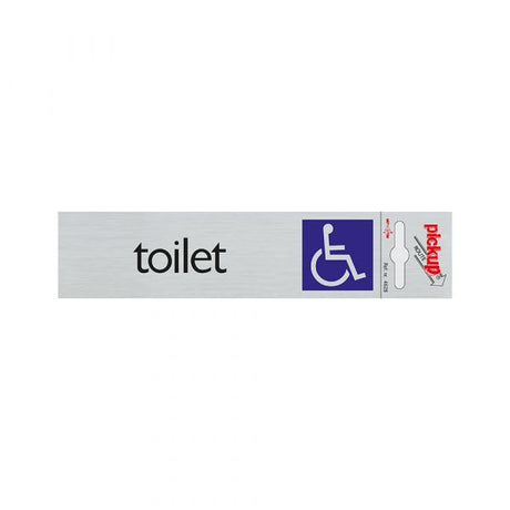 Pickup route alulook 165x44 mm - toilet toegang voor rolstoel
