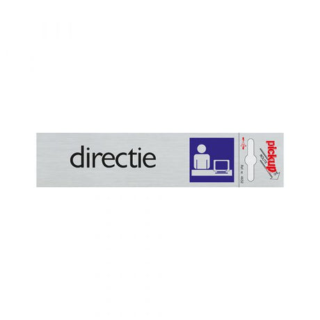 Bord alulook directie - 165x44 mm zelfklevend.