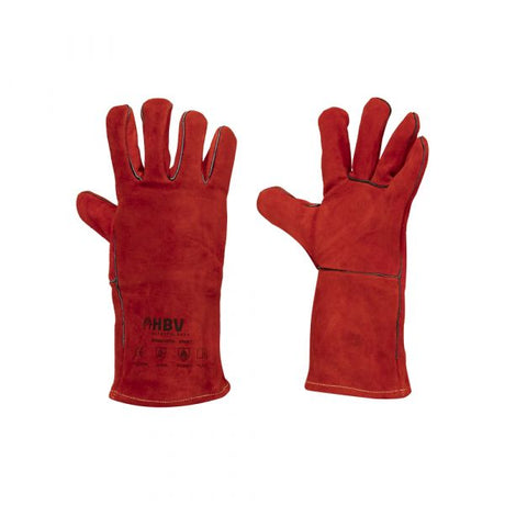 Lashandschoenen rood pro 36 cm