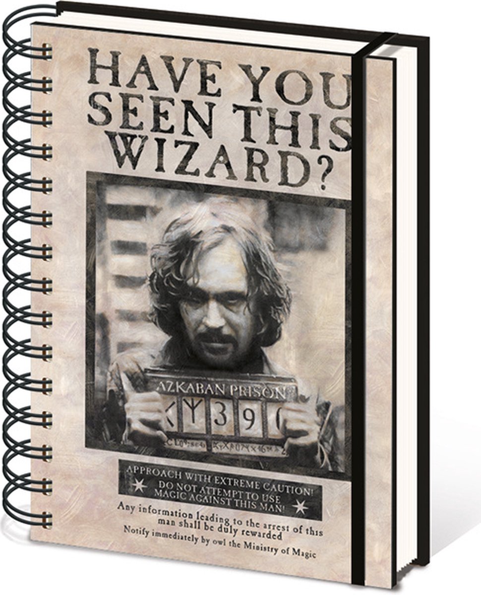 Pyramid international ringband harry potter wanted sirius black - a5