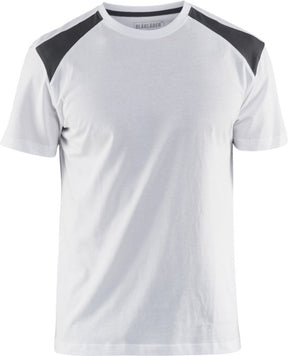 Blåkläder t-shirt 3379-1042-1098 wit donkergrijs mt. l