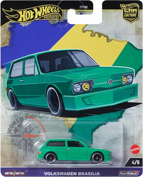 Hot wheels hrv82 car culture volkswagen brasilia world tour speelgoedvoertuig