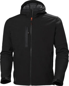 Helly hansen kensington hooded softshell 74230 - mannen - zwart - m