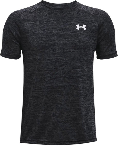 Under armour ua tech 2.0 ss-blk jongens sportshirt - zwart - wit