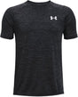 Under armour ua tech 2.0 ss-blk jongens sportshirt - zwart - wit