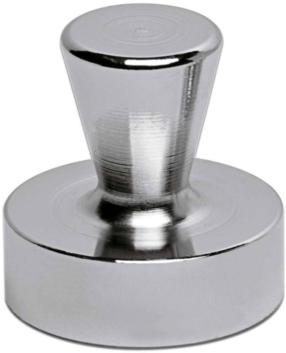 Maul magneet neodymium - kegel - zilver - metaal - 2 stuks - ø 3.2 x 3.3 cm