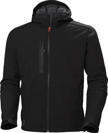 Helly hansen kensington hooded softshell 74230 - mannen - zwart - l