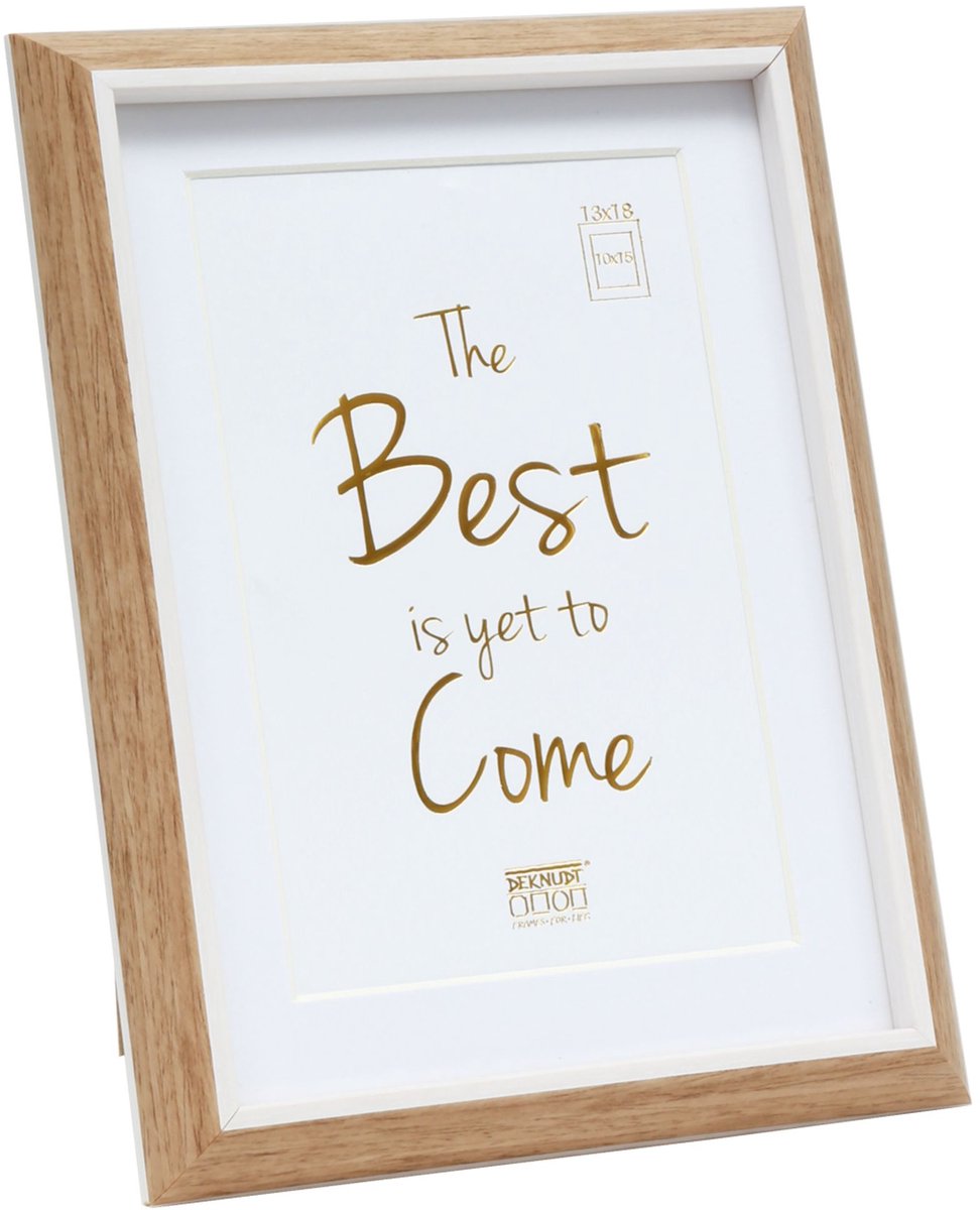 Deknudt frames fotolijst s46wg4 p1 - houtkleur wit - 10x15 13x18 cm