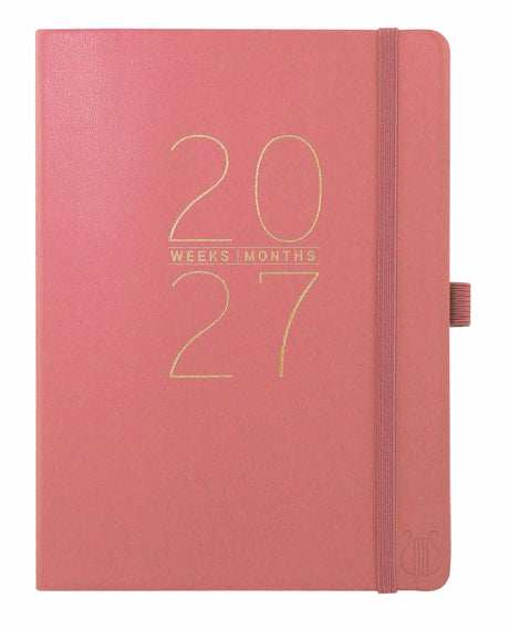 Agenda 2027 volwassenen – a5 18-maanden agenda – classic mauve agenda s 2026-2027 – weekplanner