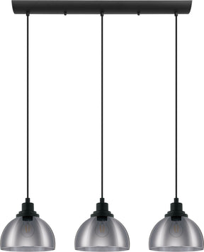 Eglo beleser hanglamp - e27 - 90,5 cm - zwart