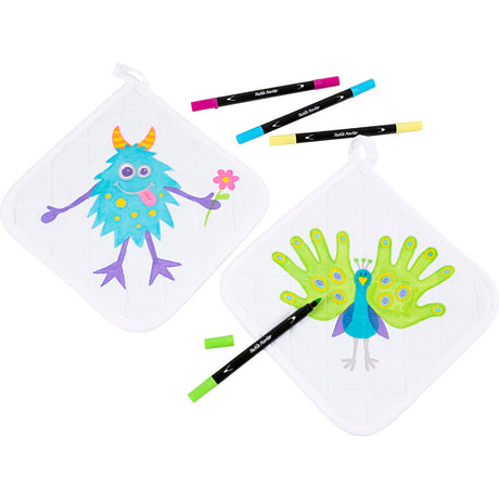 Easykit http: www.cchobby.nl groepsset-pannenlappen-met-stiften-zwart-wit-1-set