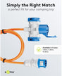Goobay cee-adapterkabel 5 m, cee-stekker naar 1x cee-contrastekker en 2x geaarde contrastekker, camping, ip44, oranje