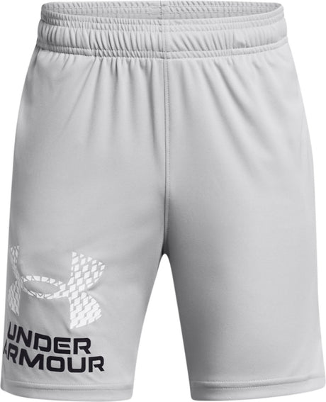Under armour ua tech logo shorts jongens sportbroek - grijs