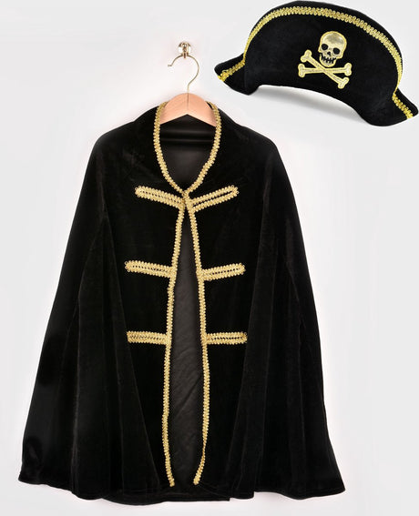 Den goda fen piraten cape en hoed verkleedset 98-128 piraat kostuum. 98 116