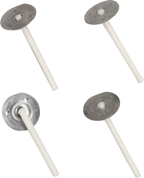 Creativ company waxed kaarsenlonten l:35 mm 100 stuks