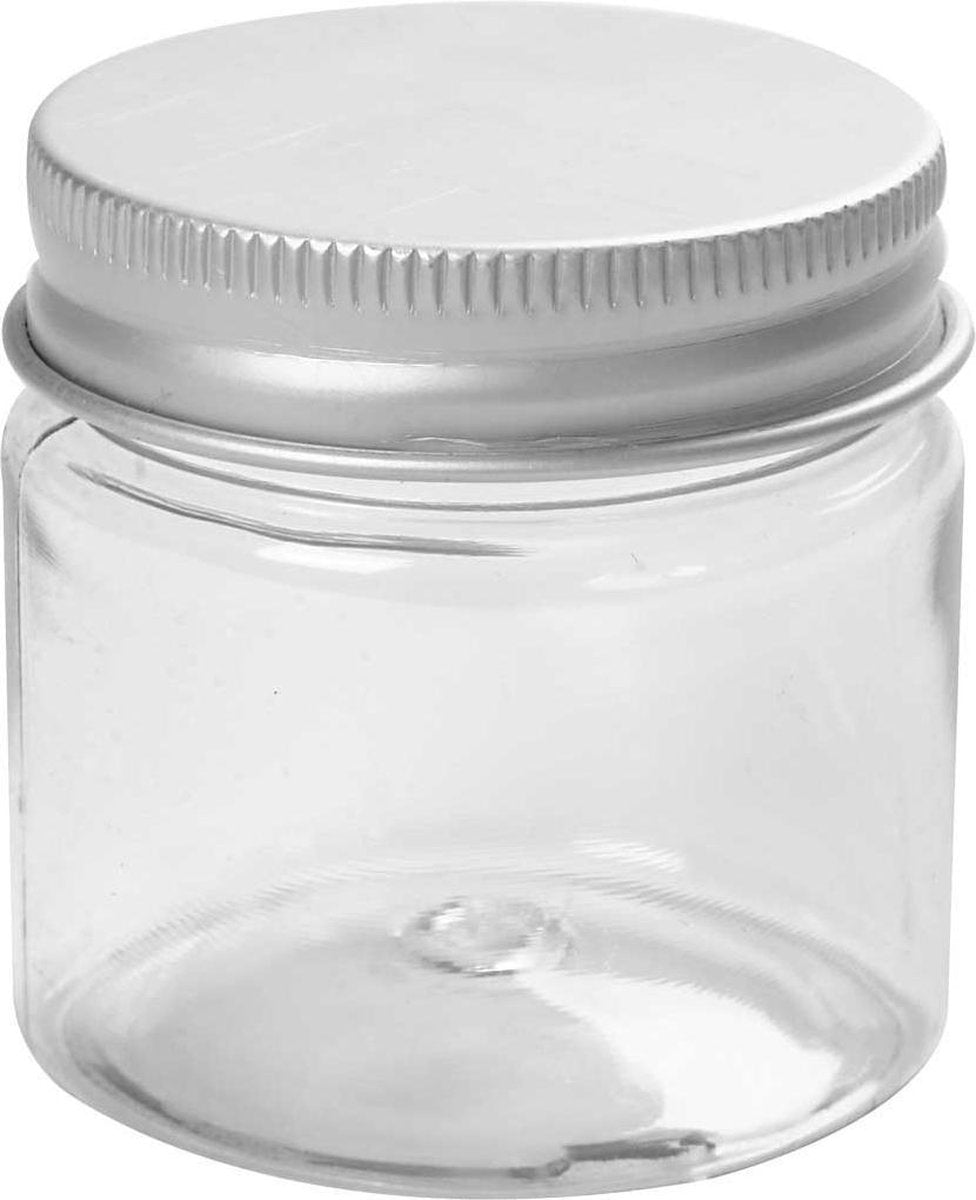 Creativ company potje met schroefdop, h: 45 mm, d: 44 mm, 10 stuks
