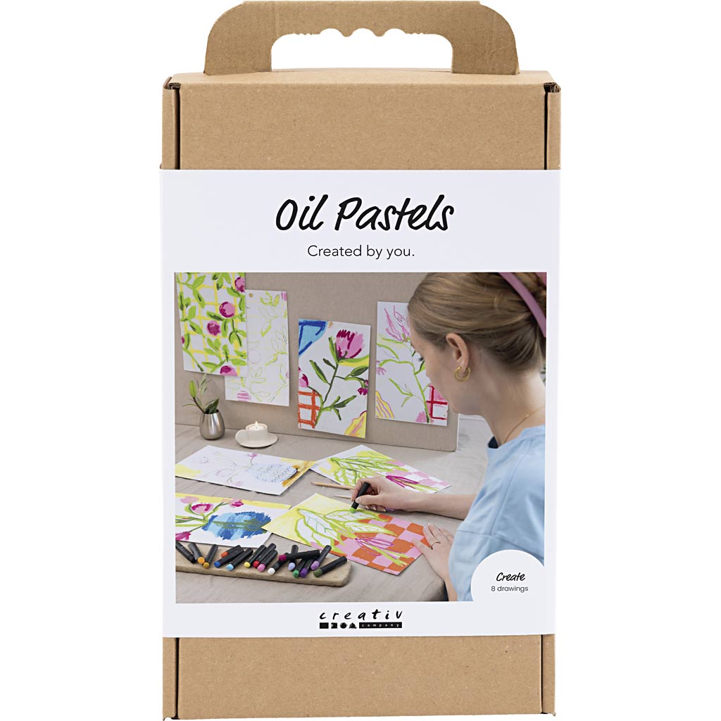 Creativ company http: www.cchobby.nl hobbyset-oliepastel-bloemen-diverse-kleuren-1-doos