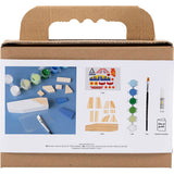 Creativ company http: www.cchobby.nl mini-hobbyset-schilderen-vliegtuig-blauw-groen-harmonie-1-doos