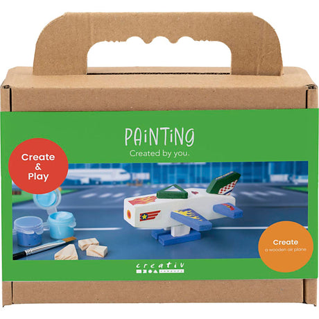Creativ company cc mini hobbyset schilderen vliegtuig