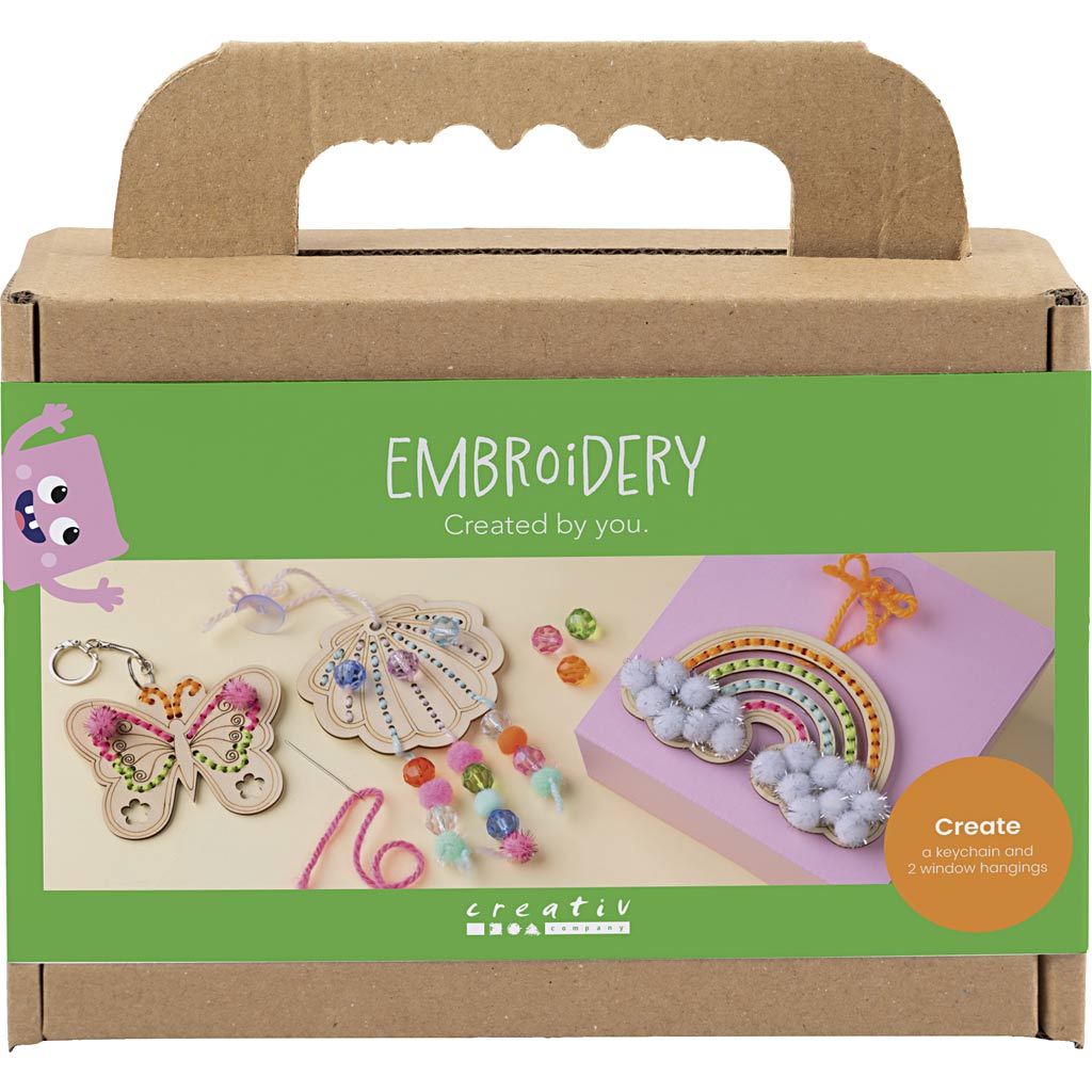 Http: www.cchobby.nl mini-hobbyset-borduurwerk-vlinder-schelp-regenboog-diverse-kleuren-1-doos