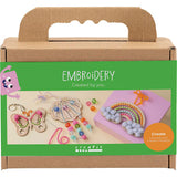 Http: www.cchobby.nl mini-hobbyset-borduurwerk-vlinder-schelp-regenboog-diverse-kleuren-1-doos