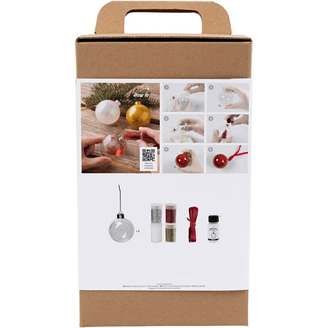 Creativ company http: www.cchobby.nl hobbyset-kerstballen-glitter-1-doos