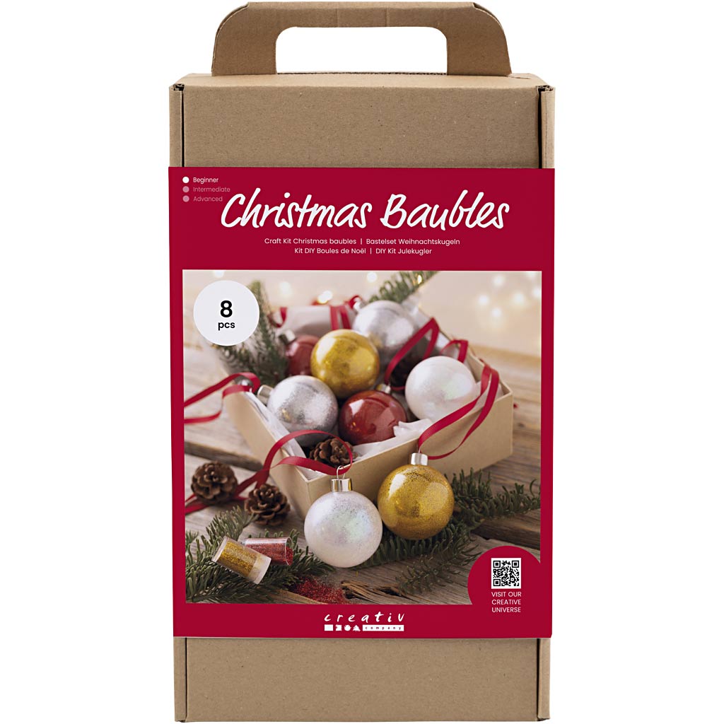 Creativ company https: www.cchobby.nl hobbyset-kerstballen-glitter-1-doos