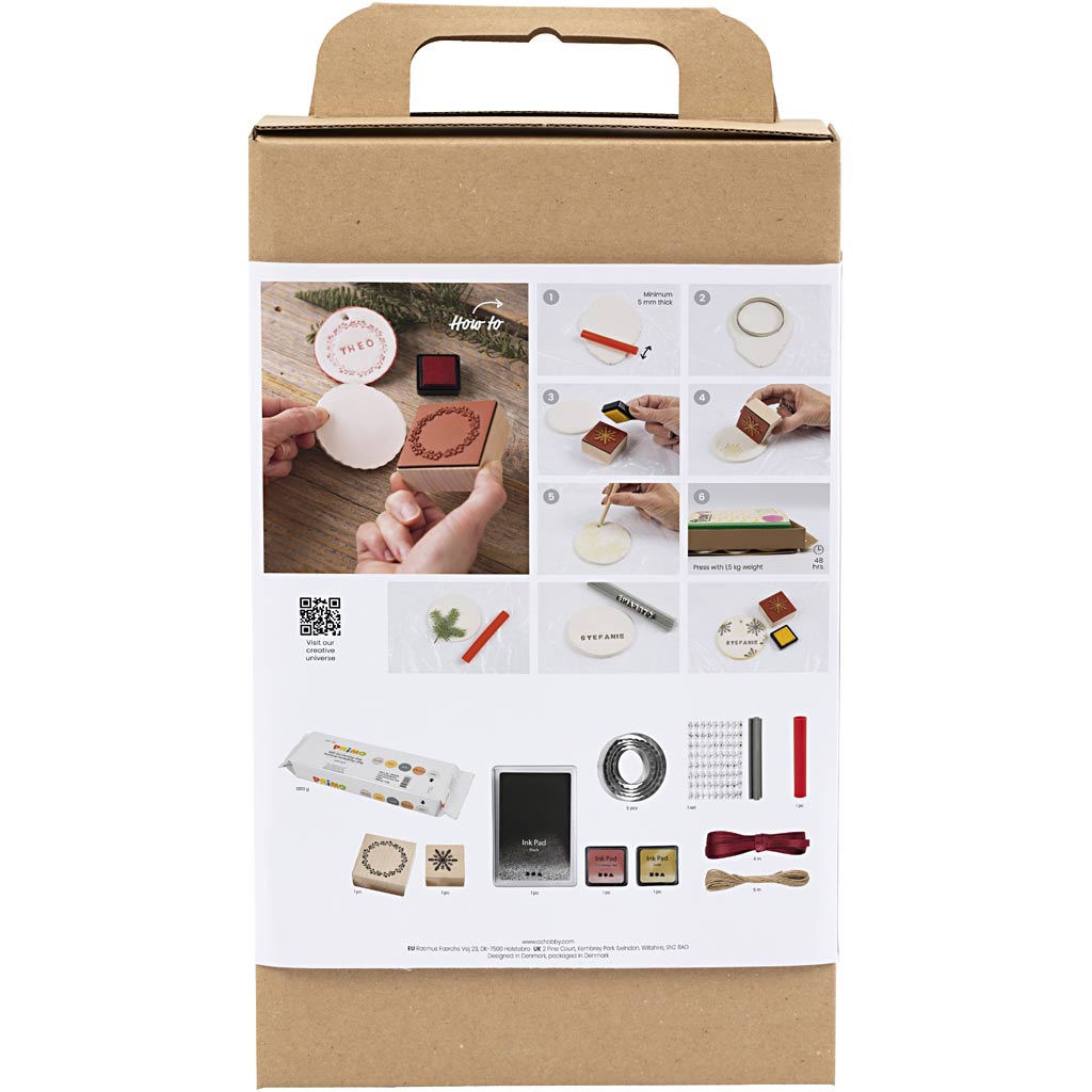 Creativ company http: www.cchobby.nl hobbyset-kerstornamenten-zelfhardende-klei-1-doos