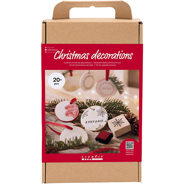 Creativ company hobbyset kerstornamenten zelfhardende klei