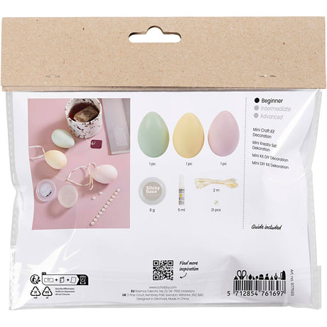 Creativ company http: www.cchobby.nl mini-hobbyset-decoratie-eieren-pastelkleuren-1-doos