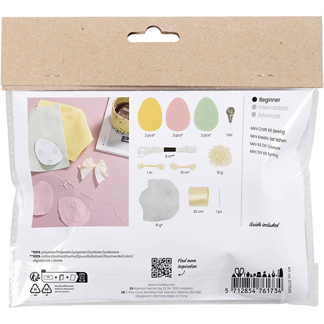 Creativ company http: www.cchobby.nl mini-hobbyset-naaien-paaseieren-pastelkleuren-1-doos