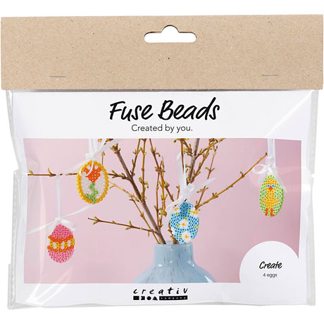 Creativ company http: www.cchobby.nl mini-hobbyset-strijkkralen-hangende-eierdecoraties-diverse-kleuren-1-doos