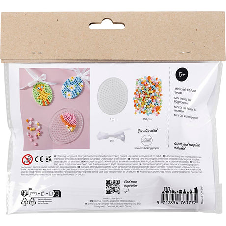 Creativ company http: www.cchobby.nl mini-hobbyset-strijkkralen-hangende-eierdecoraties-diverse-kleuren-1-doos