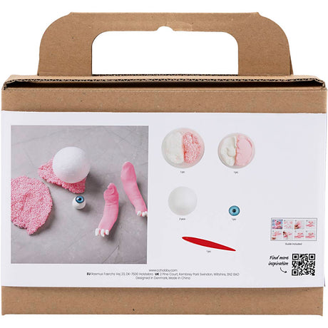 Creativ company http: www.cchobby.nl mini-hobbyset-boetseren-monster-sally-lichtroze-1-doos