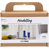 Creativ company http: www.cchobby.nl mini-hobbyset-boetseren-kandelaar-ultra-marine-1-doos