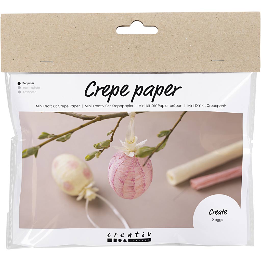 Creativ company mini hobbyset crepepapier paaseieren