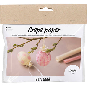 Creativ company mini hobbyset crepepapier paaseieren