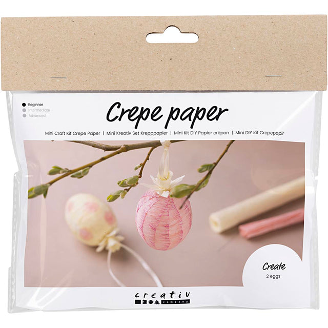 Creativ company mini hobbyset crepepapier paaseieren