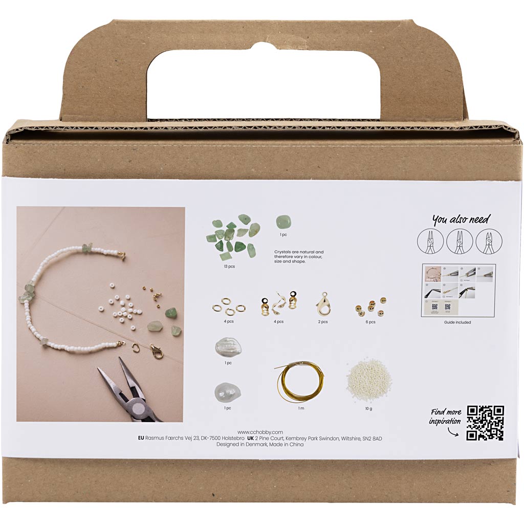 Creative company http: www.cchobby.nl mini-hobbyset-sieraden-aventurijn-ketting-en-armband-1-doos