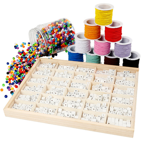 Creativ company http: www.cchobby.nl groepsset-letterkralen-voor-je-armband-1-set-97768