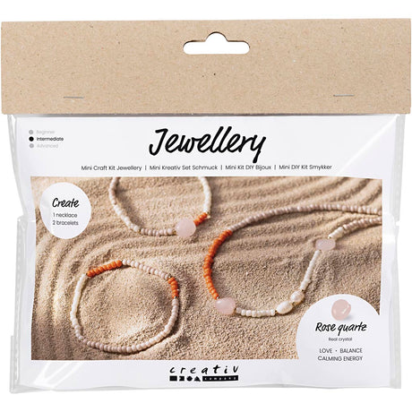 Creative company https: www.cchobby.nl mini-hobbyset-sieraden-rozenkwarts-ketting-en-armband-1-doos
