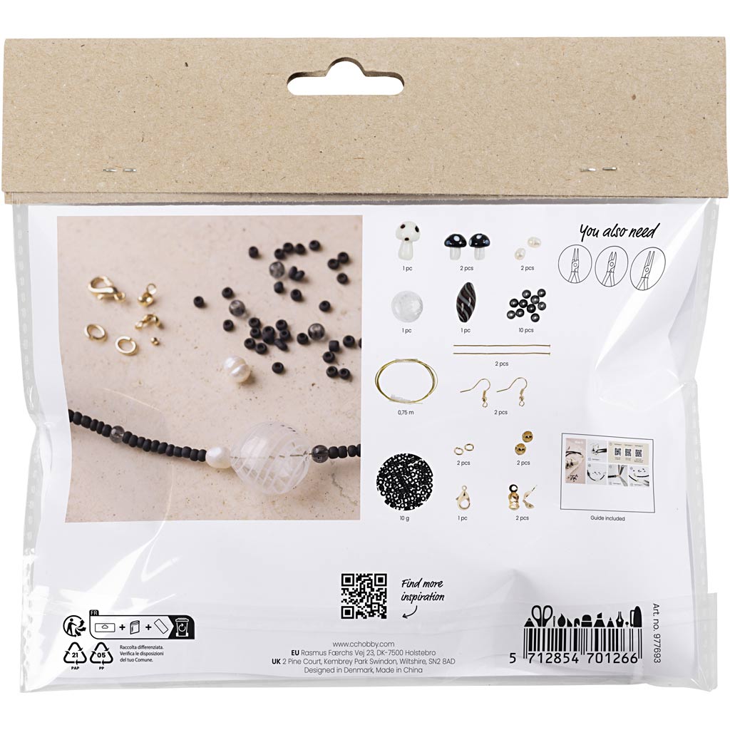Http: www.cchobby.nl mini-hobbyset-sieraden-stoere-halsketting-zwarte-harmonie-1-doos